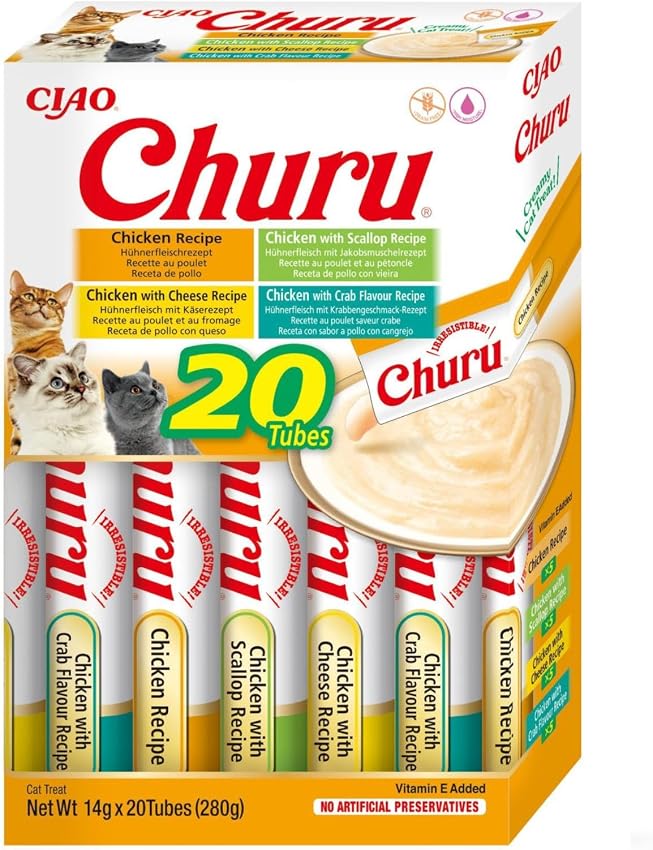 Thumbnail 6 de CHURU Cat Variedades de atún con marisco 20×14 g 🐱