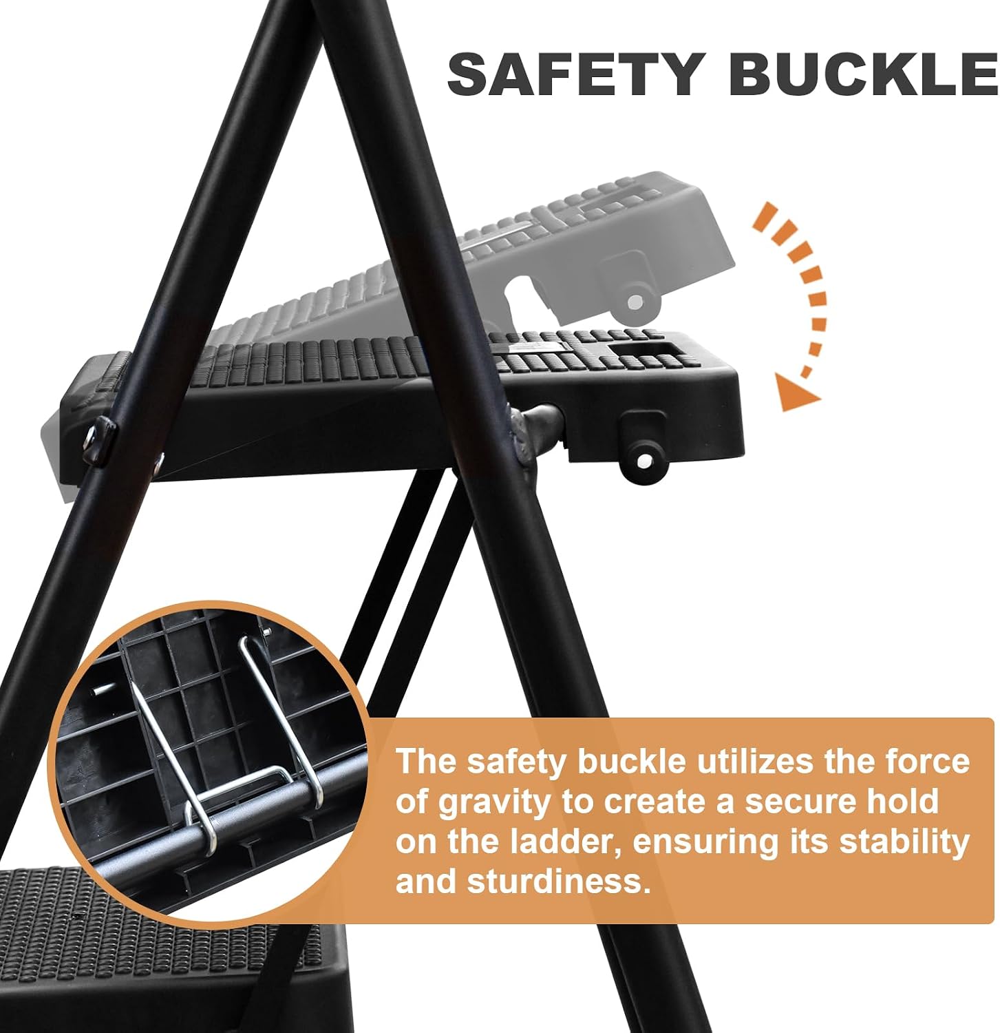 Detalle de HBTower 3-Step Ladder