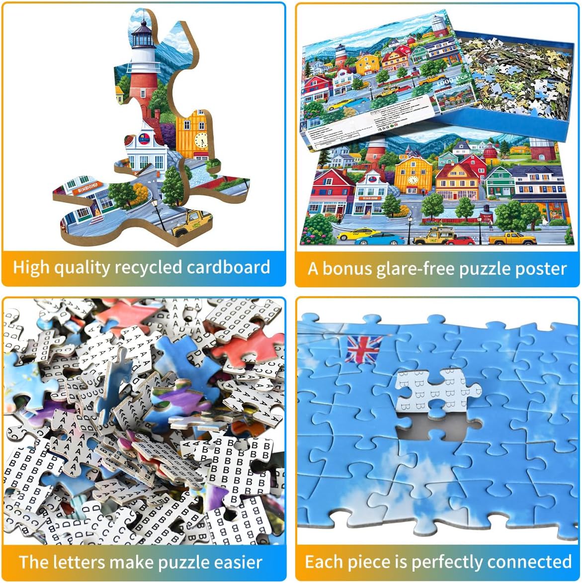 Thumbnail 1 de Adult jigsaw puzzle, 1,000 pieces