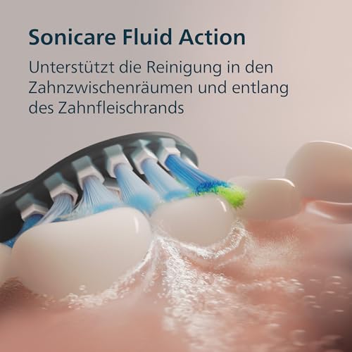 Detalle de Philips Sonicare DiamondClean 9000 (HX9911/09) – Schallzahnbürste mit App, Drucksensor und Ladeglas