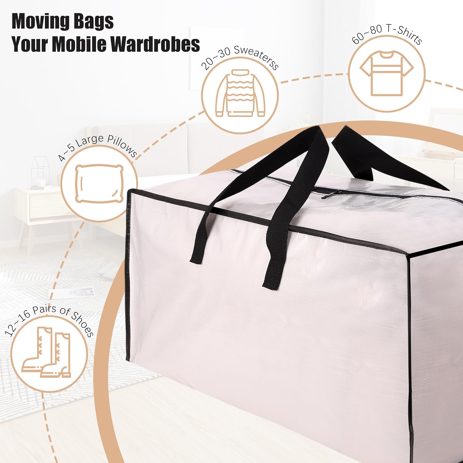 Thumbnail 5 de NATURELUX Moving Bags, 12-Pack