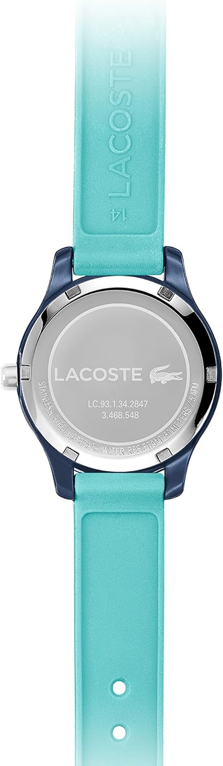 Detalle de Lacoste LACOSTE.12.12 KIDS 2030013 Analogue Quartz Watch with Turquoise Silicone Strap