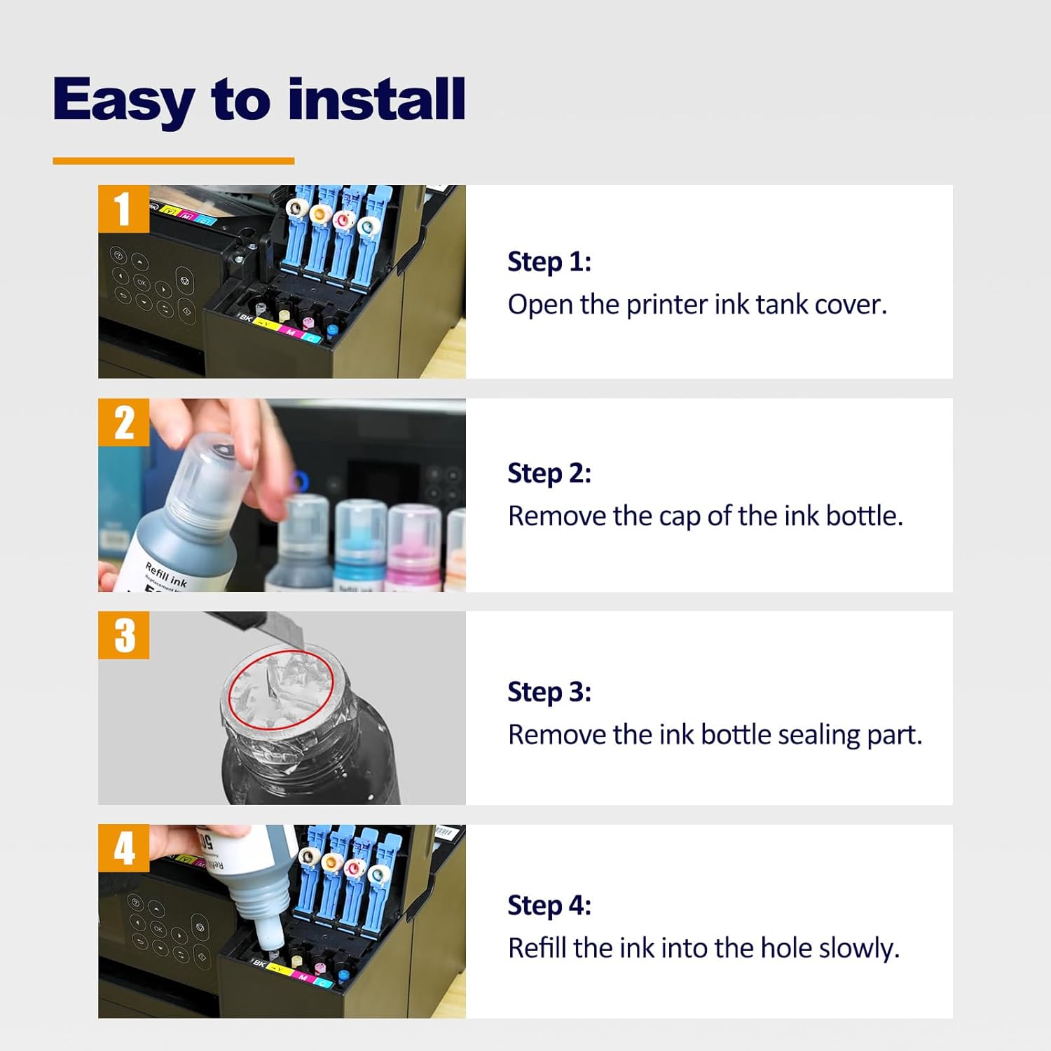 Thumbnail 4 de LAIPENG 102 Multipack compatibile per Epson 102 (2x BK / C / M / Y) per EcoTank serie ET