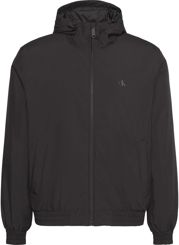 Detalle 2 de Calvin Klein men’s LS hooded ripstop harrington jacket