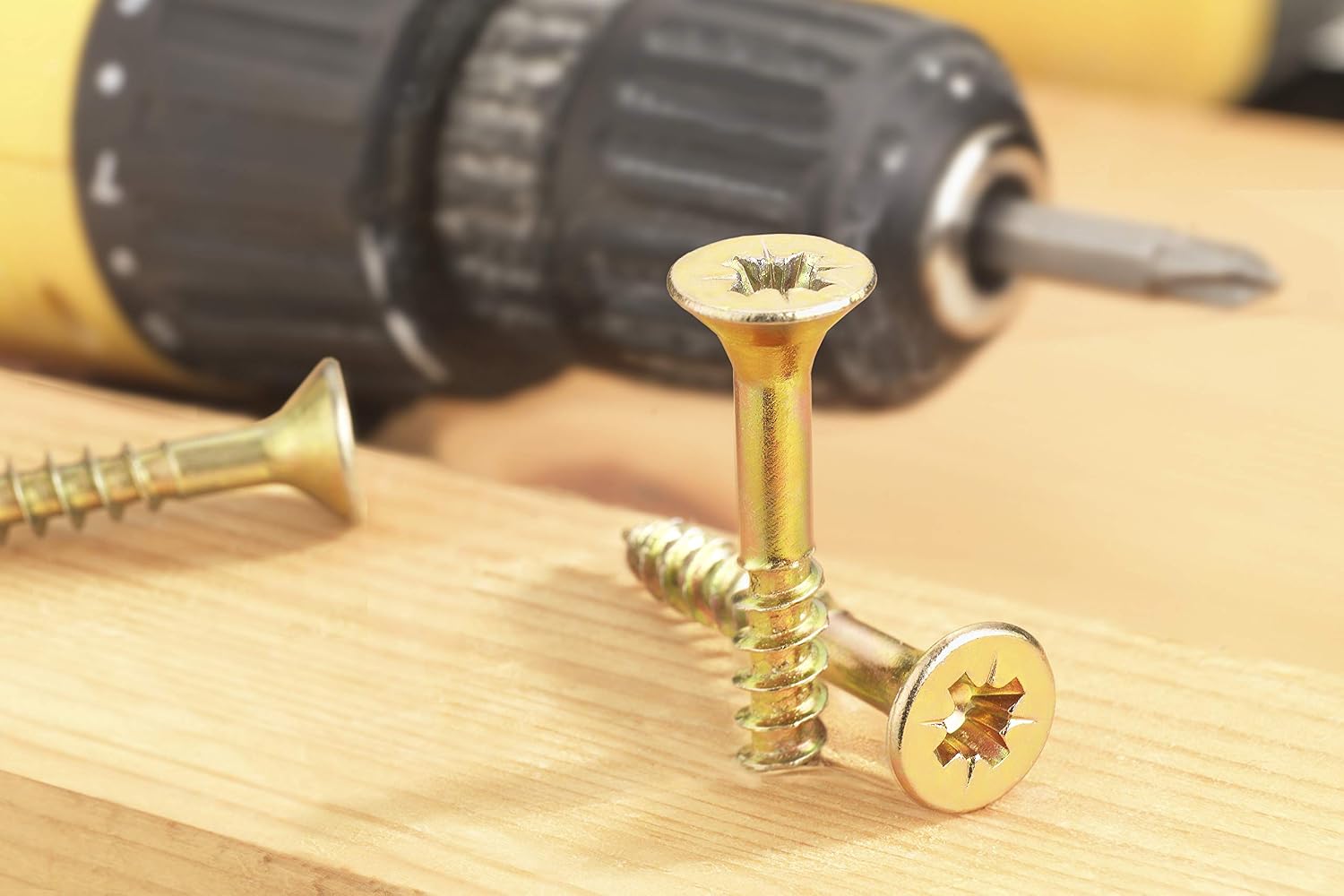 Detalle de Connex B30112 wkręty uniwersalne 4,5 × 60 mm, 260 szt., łeb stożkowy, Pozidriv