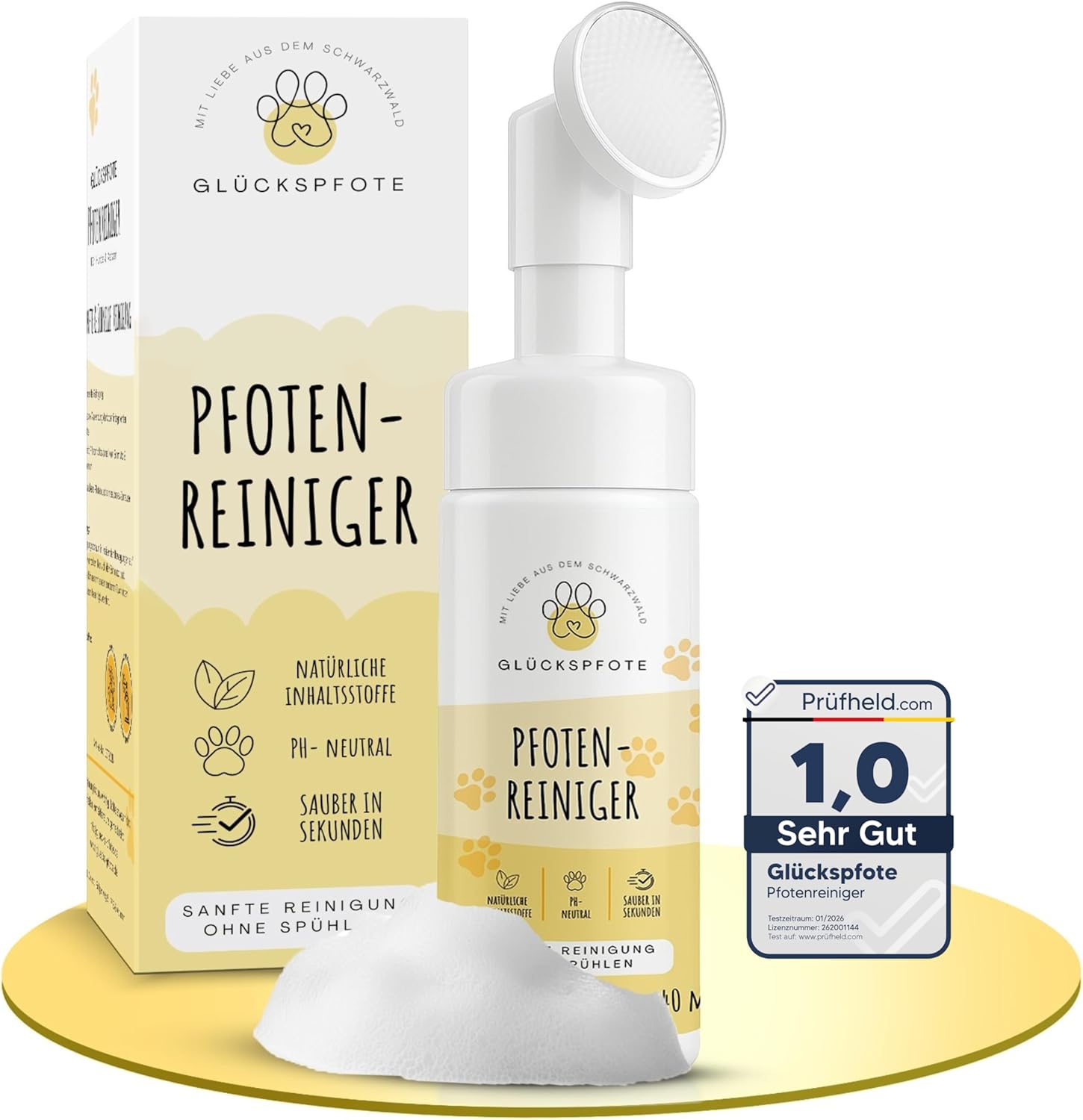 Detalle de GLÜCKSPFOTE Pfotenreiniger 200ml