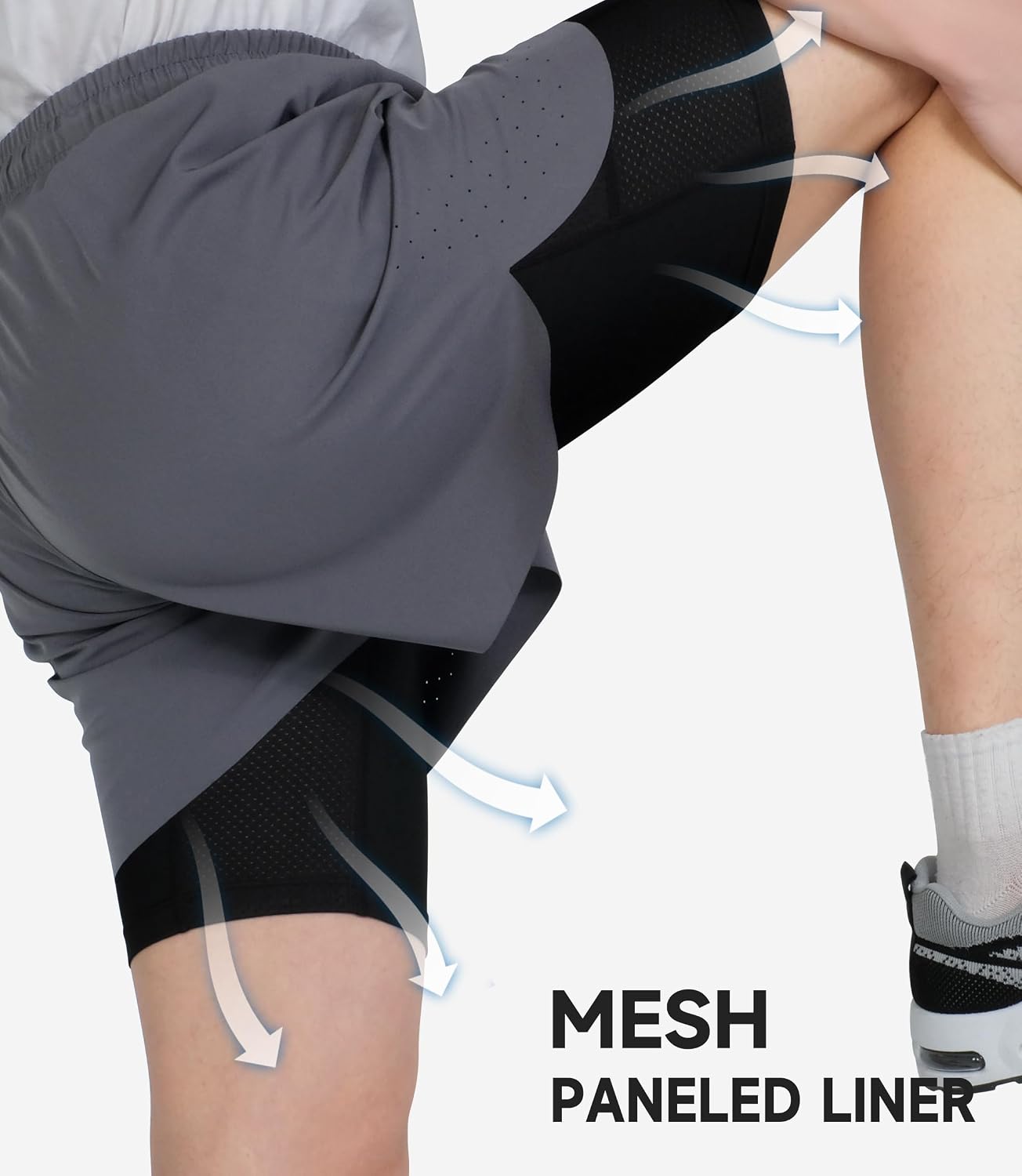 Detalle de TLAENSON Boys' 2-in-1 Running Shorts