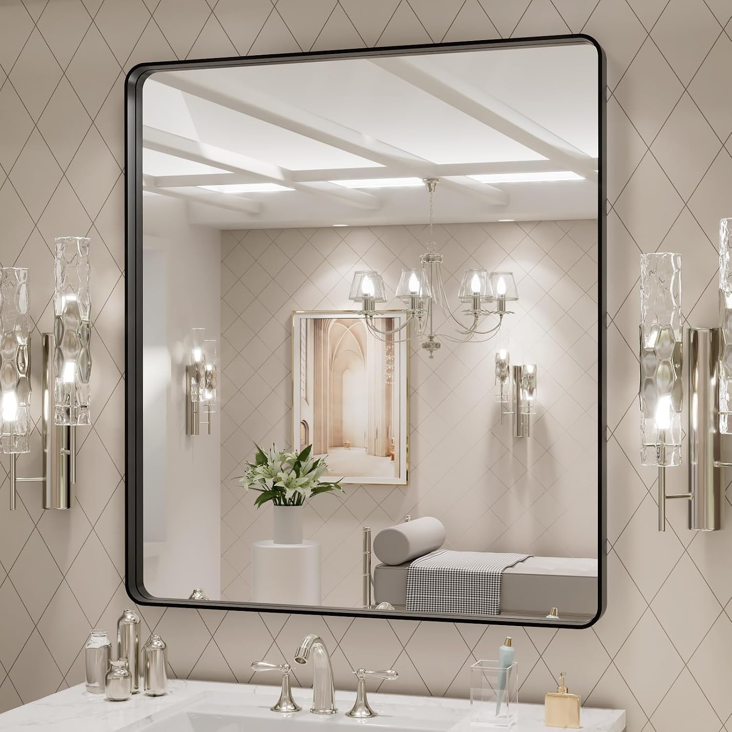 Thumbnail 2 de LOAAO 32x36 Bathroom Vanity Mirror