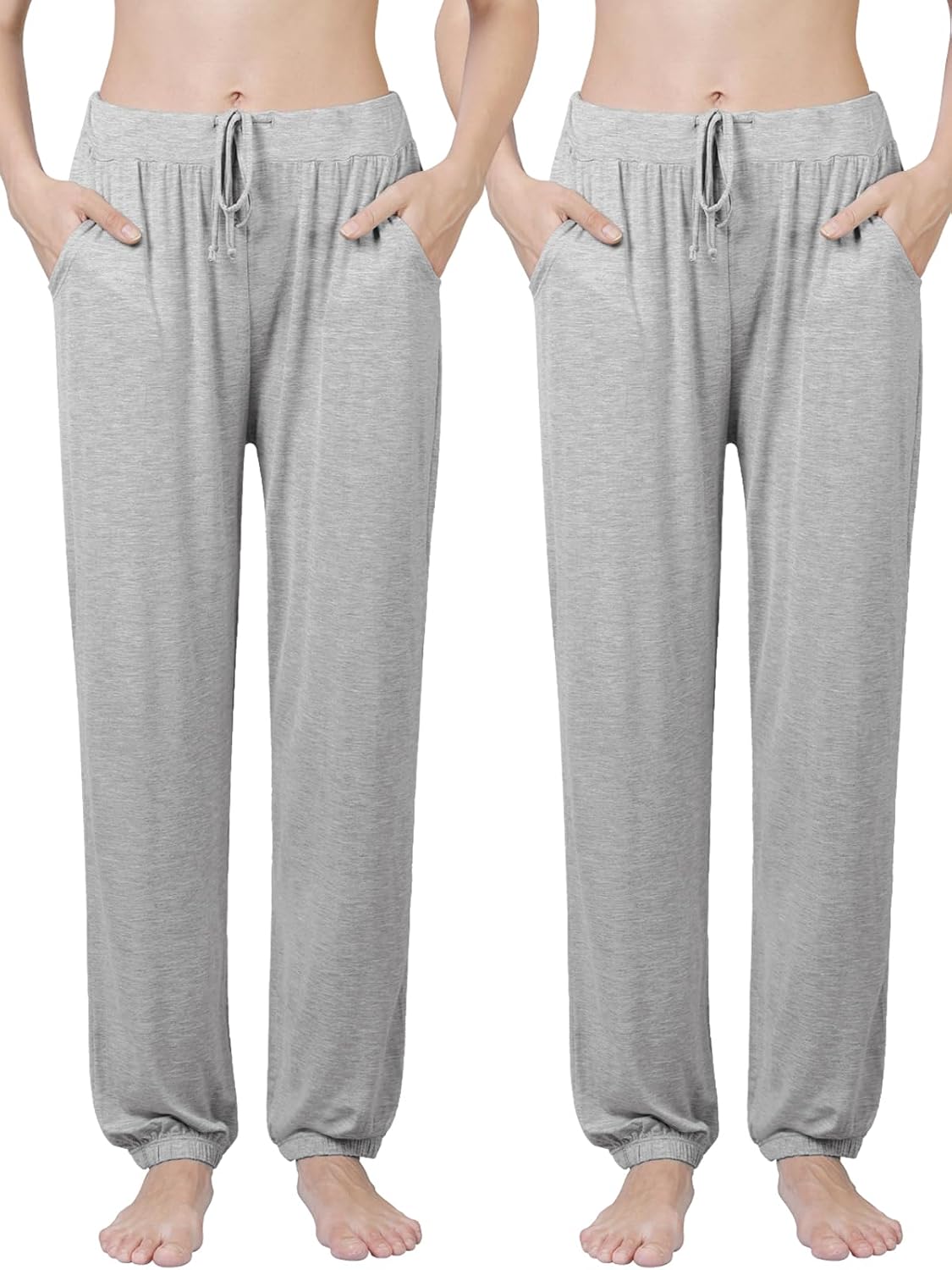 Detalle de Ymmchy Damen Schlafanzughose 2er‑Pack