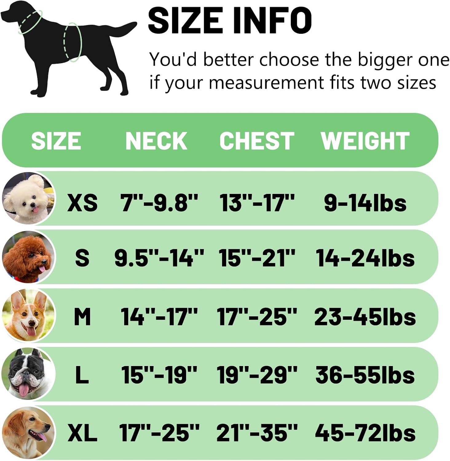 Thumbnail 1 de Belababy Soft No Pull Dog Harness Small (Green) — adjustable assistance service dog vest with reflective outdoor training