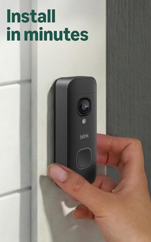 Detalle de Blink Battery Doorbell 2K+ (Newest Gen) with Head-to-Toe View and Sync Module Core