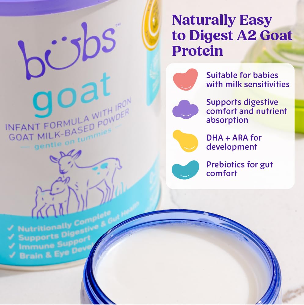 Thumbnail 2 de Bubs Whole Goat Milk Infant Formula for 0–12 Months (20 oz) – Non-GMO Pick for Sensitive Tummies