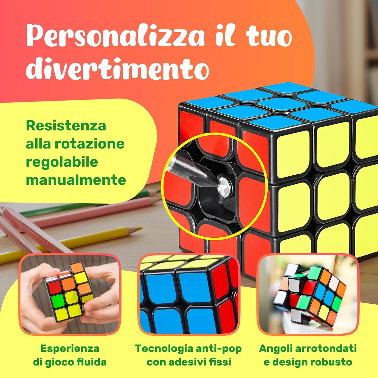 Detalle 2 de CUBIDI Speed Cube 3x3 stickerless