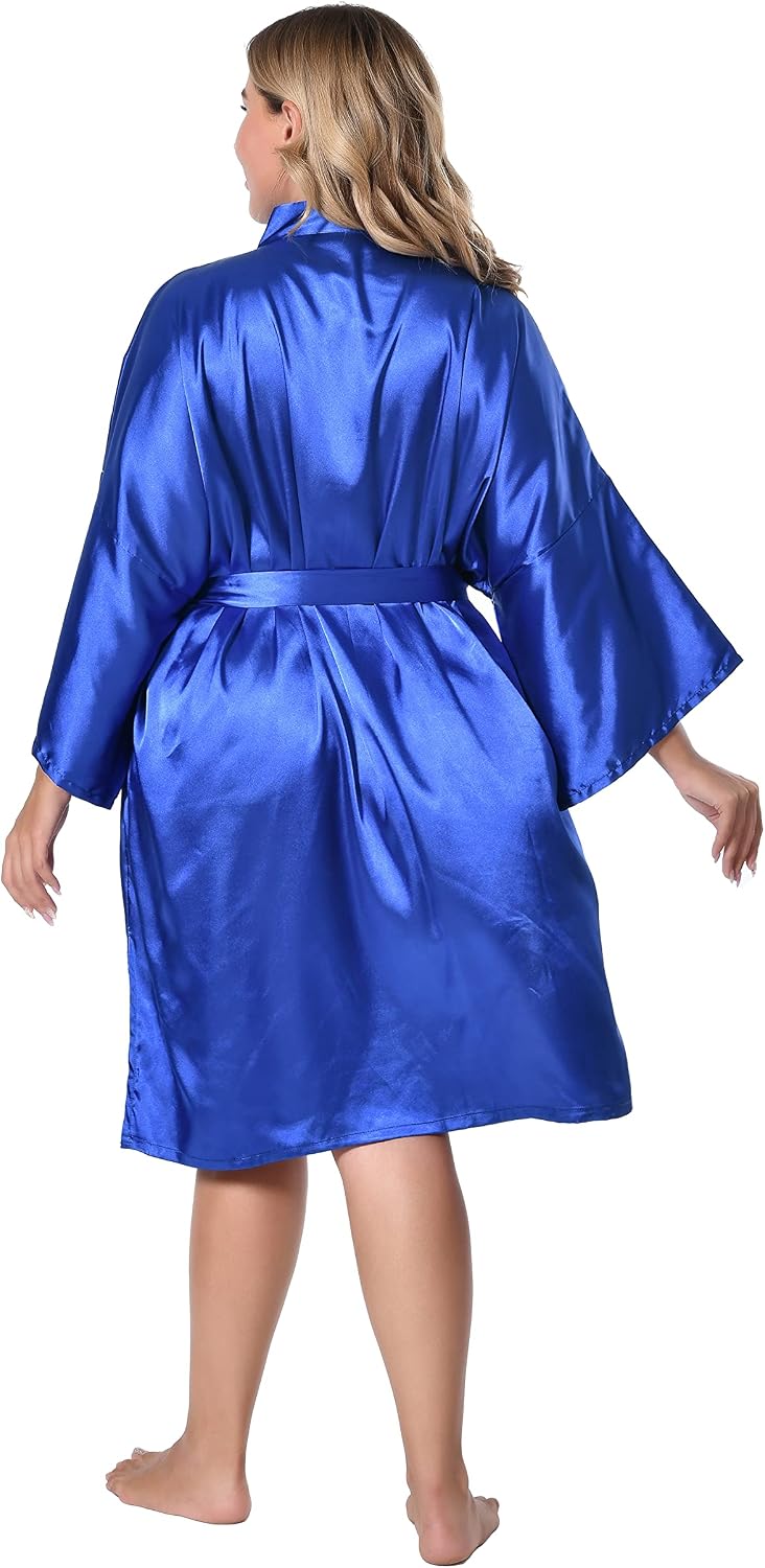 Thumbnail 4 de EPLAZA Satin Robe, Polyester