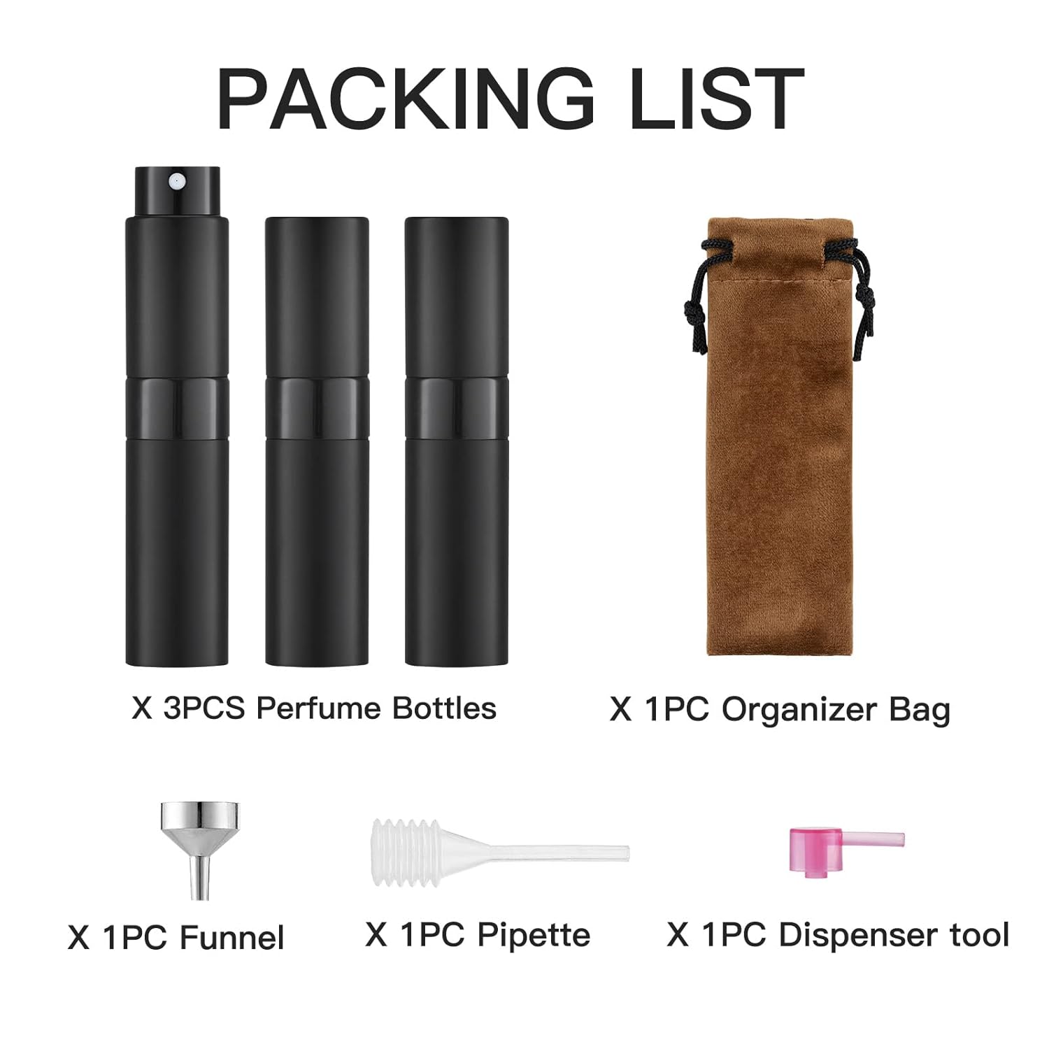 Thumbnail 5 de LISAPACK 8ml Atomizer Perfume Spray Bottle for Travel