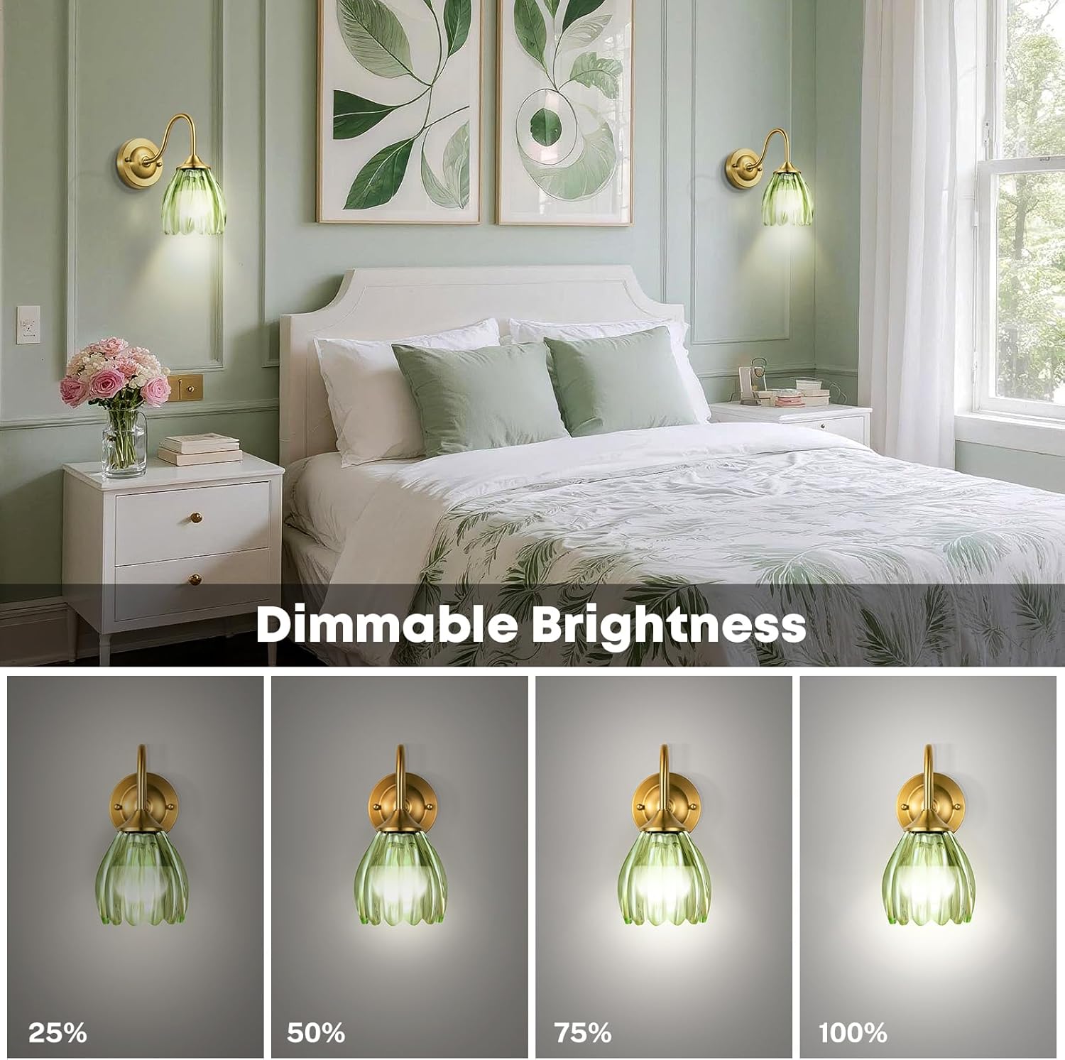 Thumbnail 3 de LumaBrite Vintage Rechargeable Wall Lights (Set of 2) with 8000mAh Battery, 12 RGB + 3 CCT, Remote Control