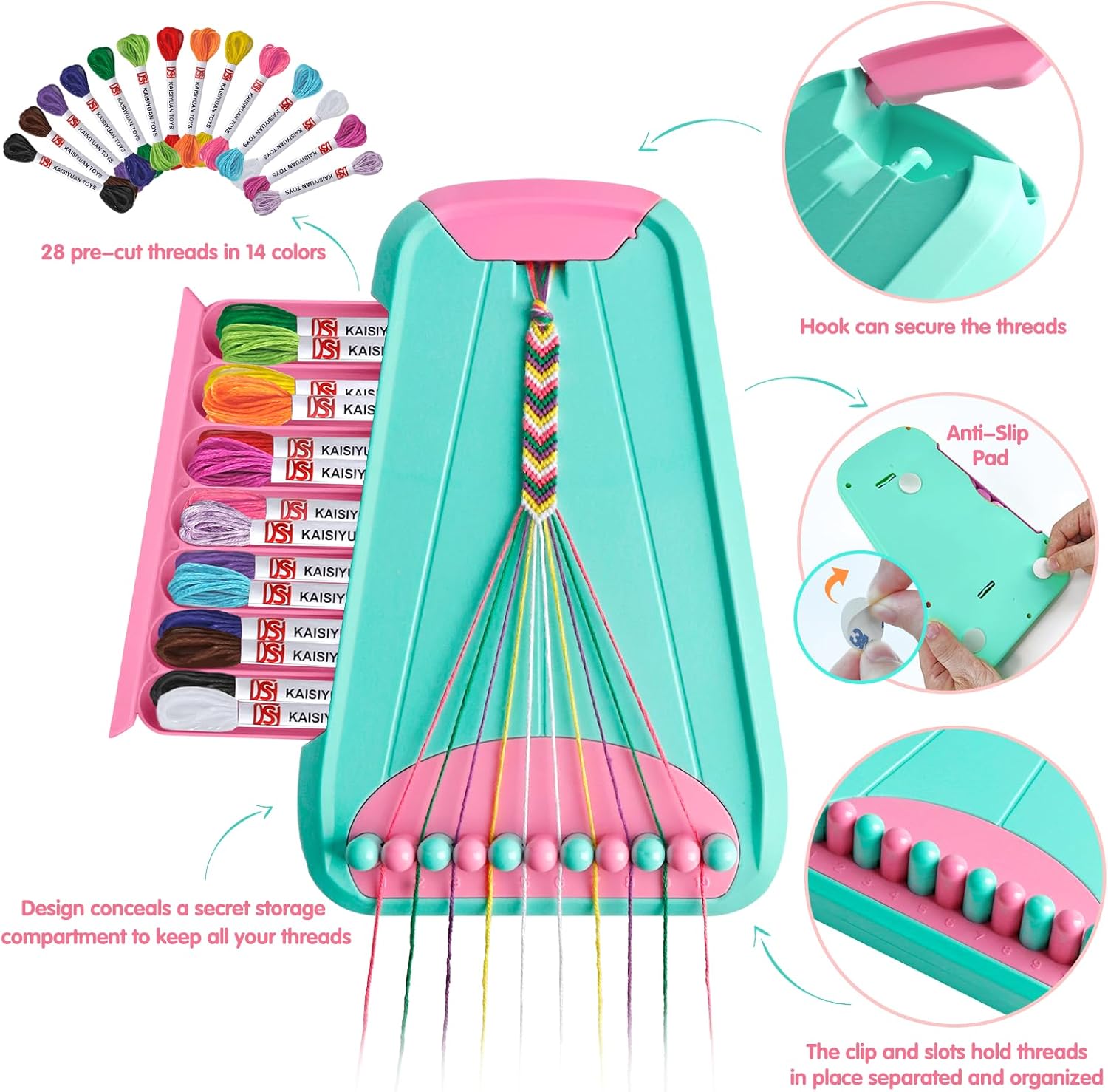 Thumbnail 1 de Kit bracelets d'amitié LightBlue Pink 8–12 ans