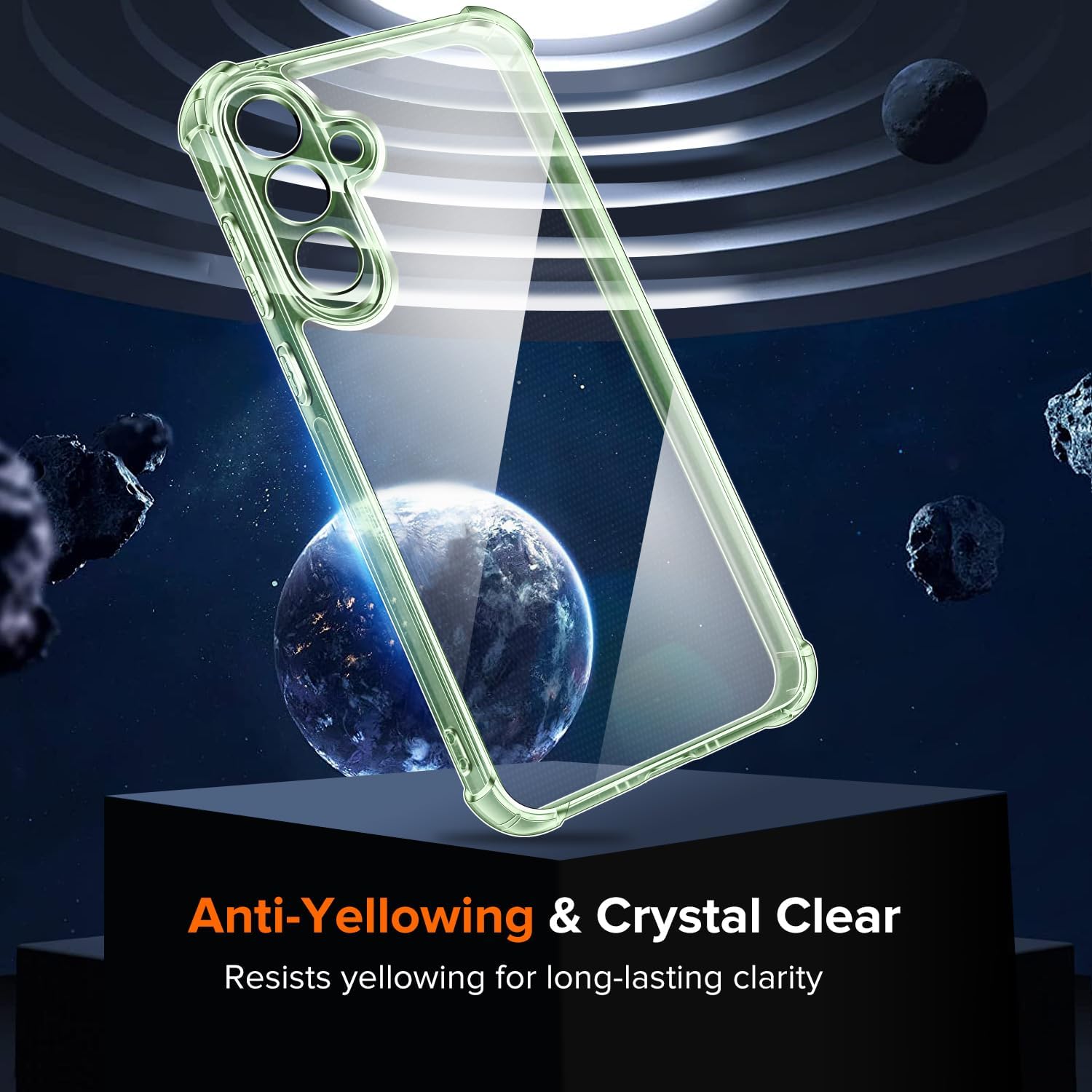 Detalle de iVoler Cover Trasparente Anti-Ingiallimento per Samsung Galaxy A56 5G – 2 Vetri Temperati + Paraurti TPU Morbido