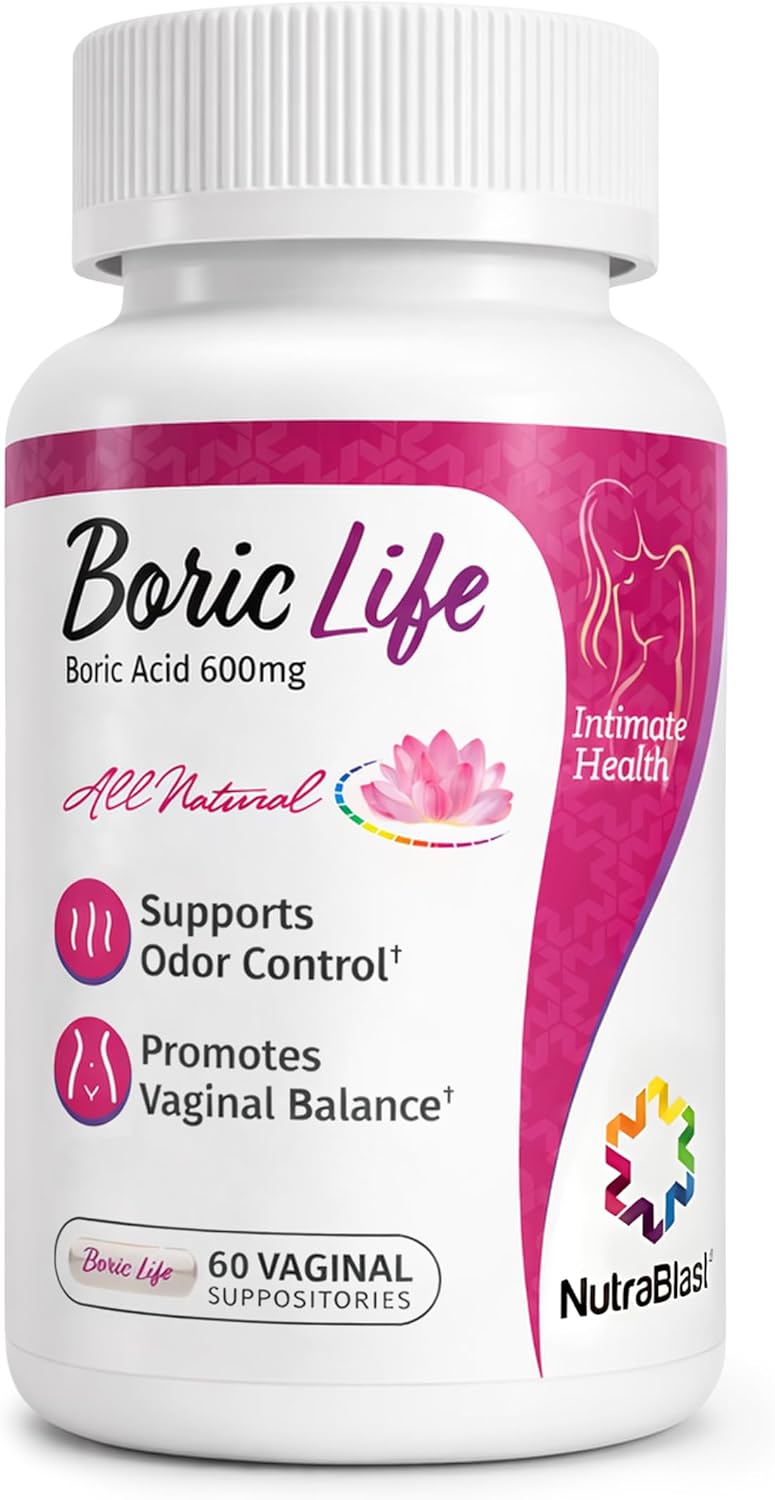 Thumbnail 6 de NutraBlast Boric Acid Vaginal Suppositories 600mg, 30-count