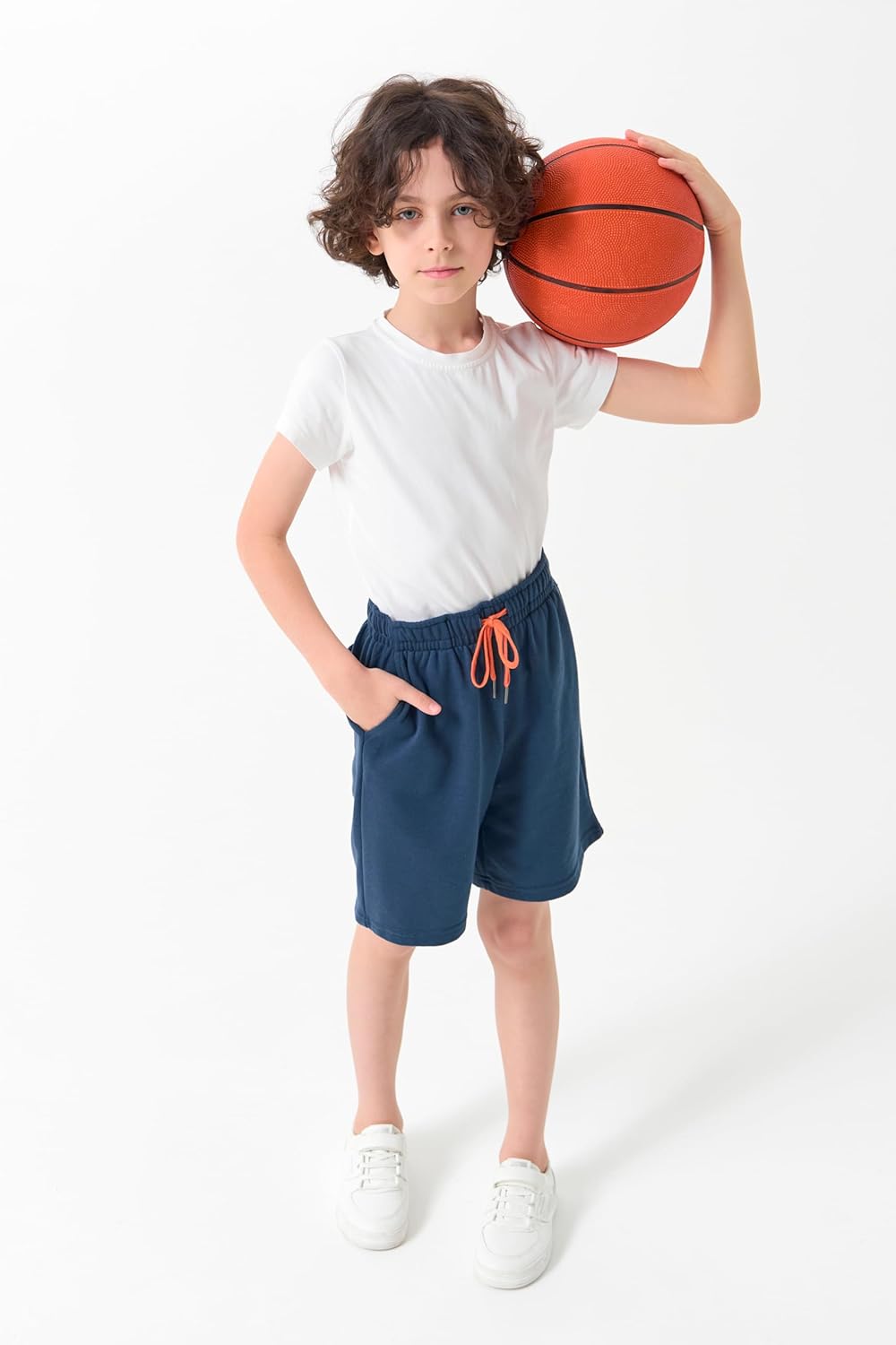 Detalle de Boys Shorts Kids Summer Shorts 3-Pack: Sweat Short Trousers Joggers with Pockets and Drawstring (Size 4–14 Years)