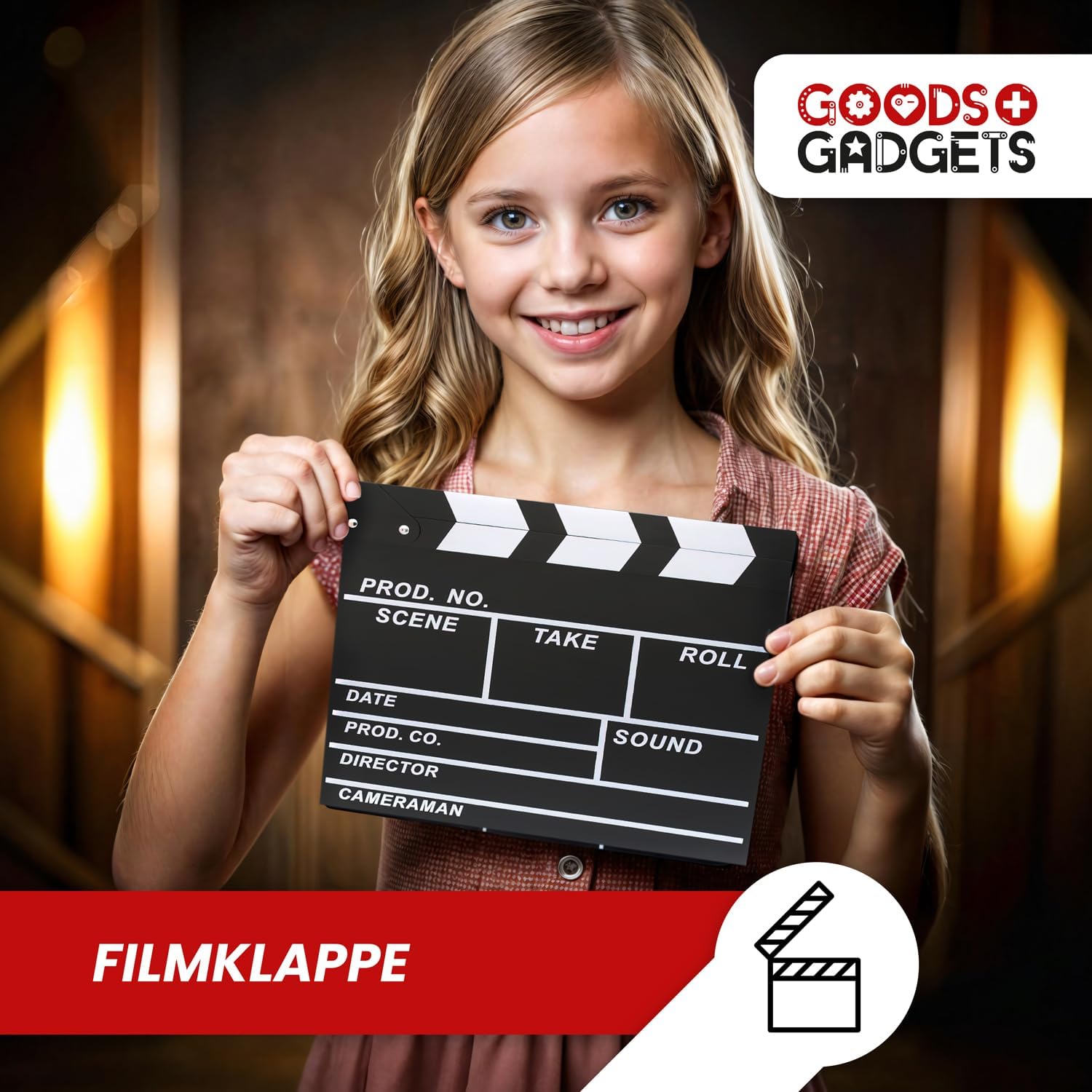 Detalle de GOODS+GADGETS Clapet de Film XXL – Requis Hollywood pour déco cinéma