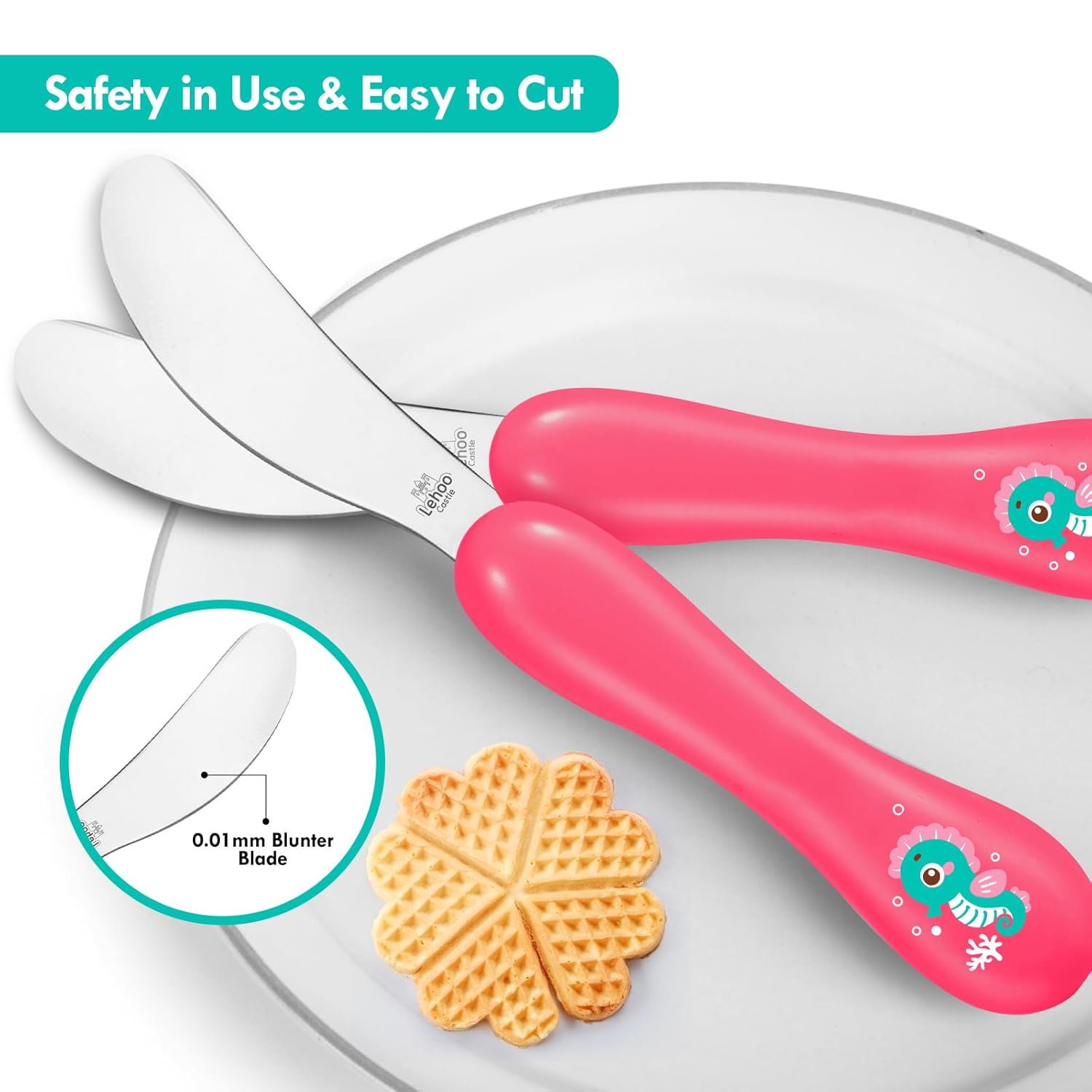 Thumbnail 2 de Lehoo Castle KinderBesteck-Set 6-teilig (Edelstahl & Kunststoff) für Kinder ab 1 Jahr