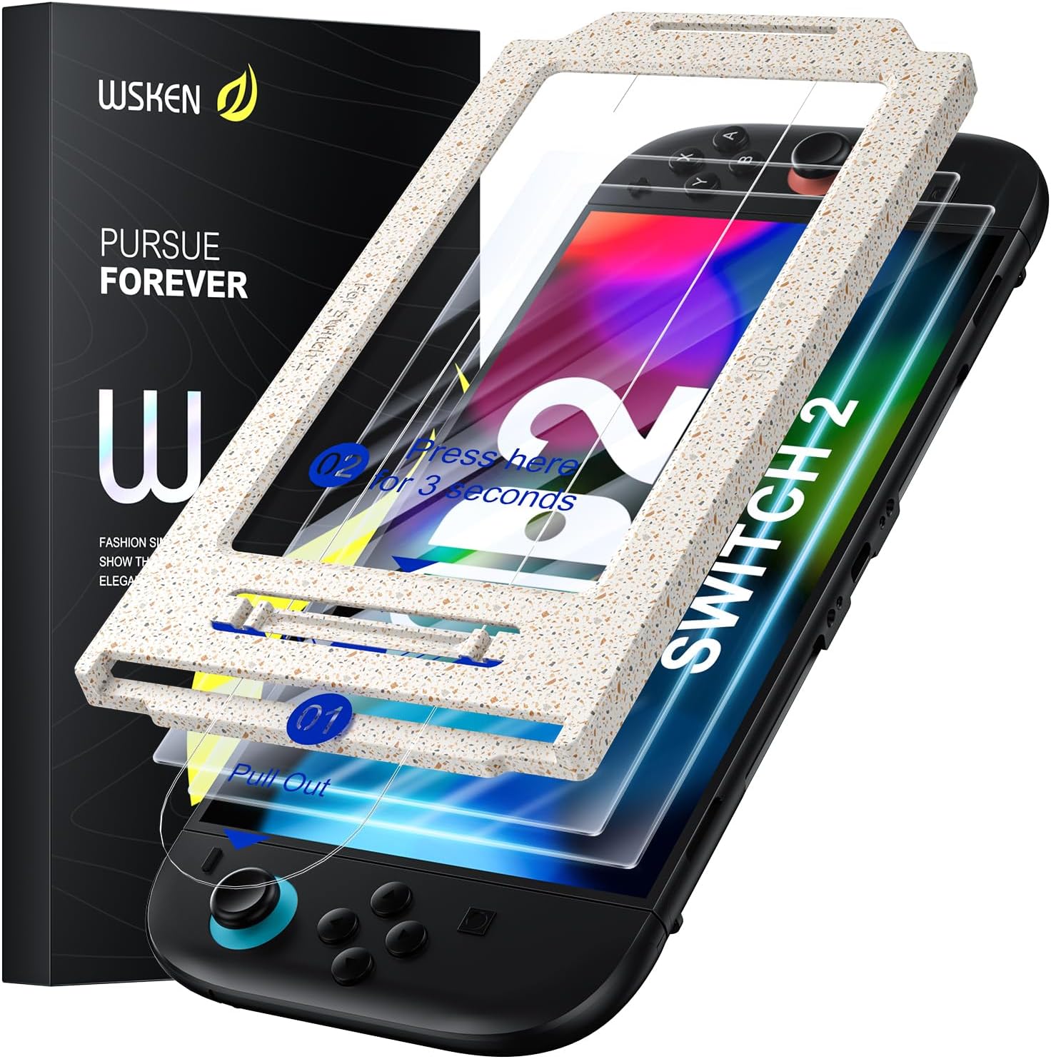 Detalle de WSKEN Switch 2 7.9" 2025 screen protector