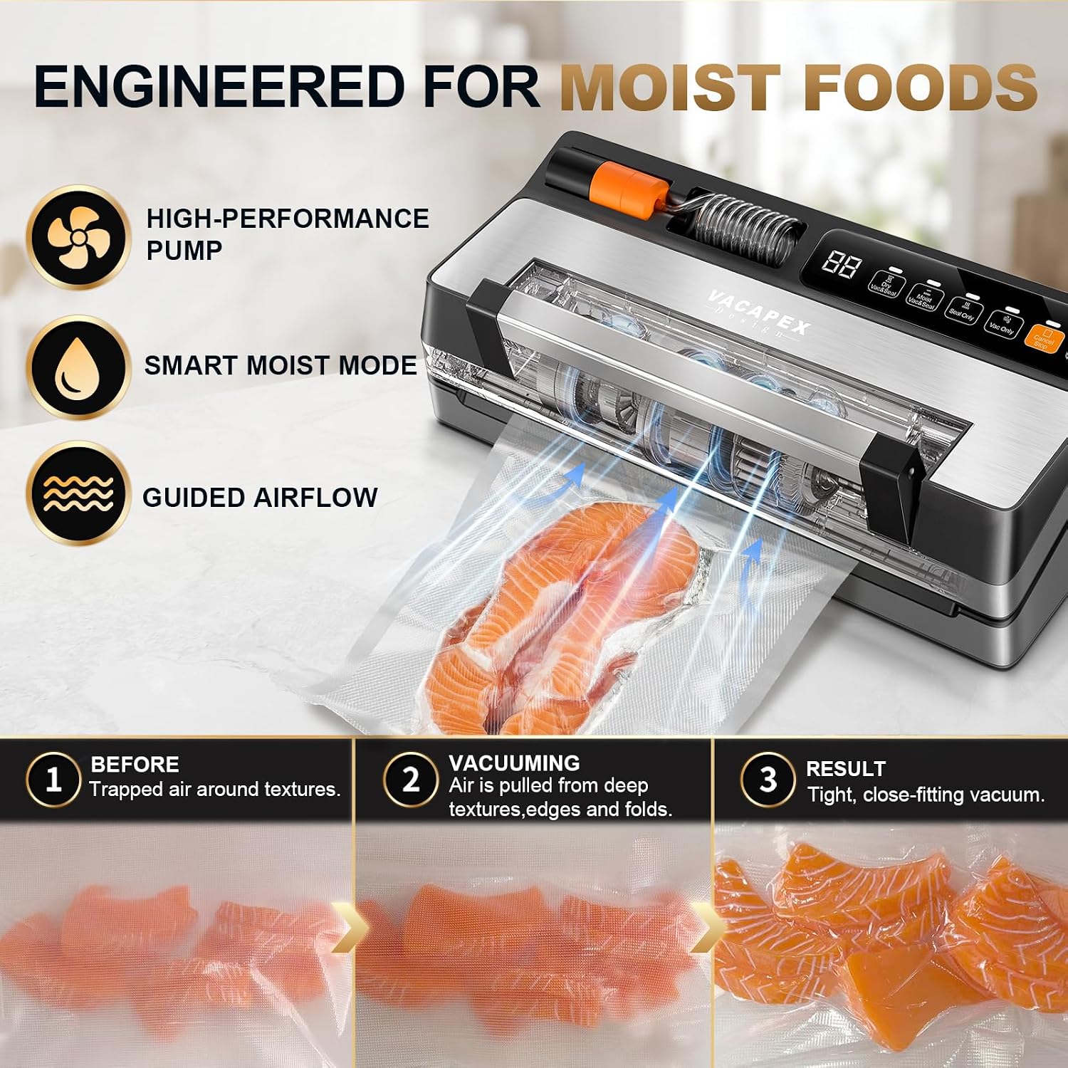 Thumbnail 2 de VacApex Vacuum Sealer with 17mm Dual Seal