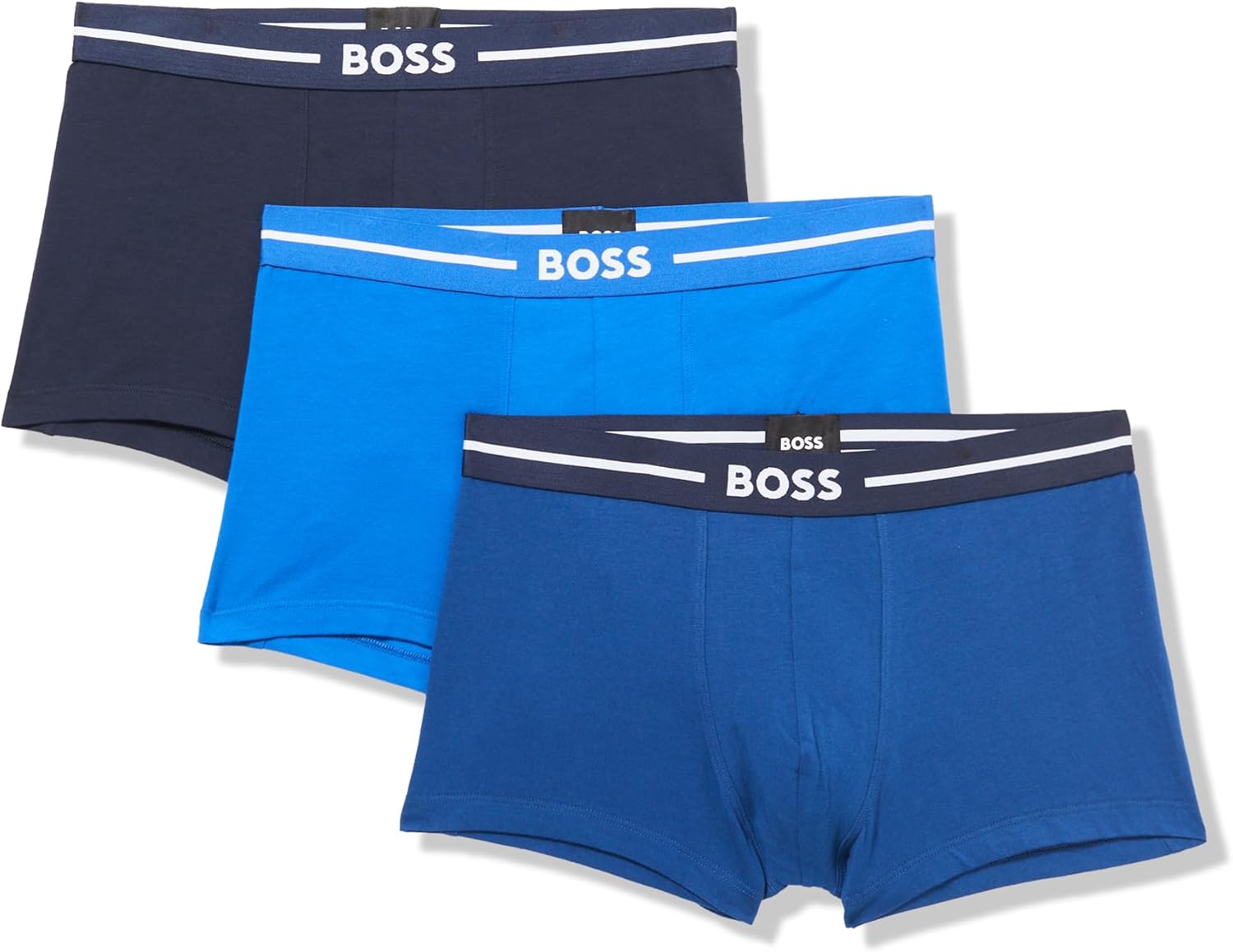 Detalle de BOSS 3er Pack Herren Trunks Power Boxer – Schwarz, Größe XL, Artikel -001 Black