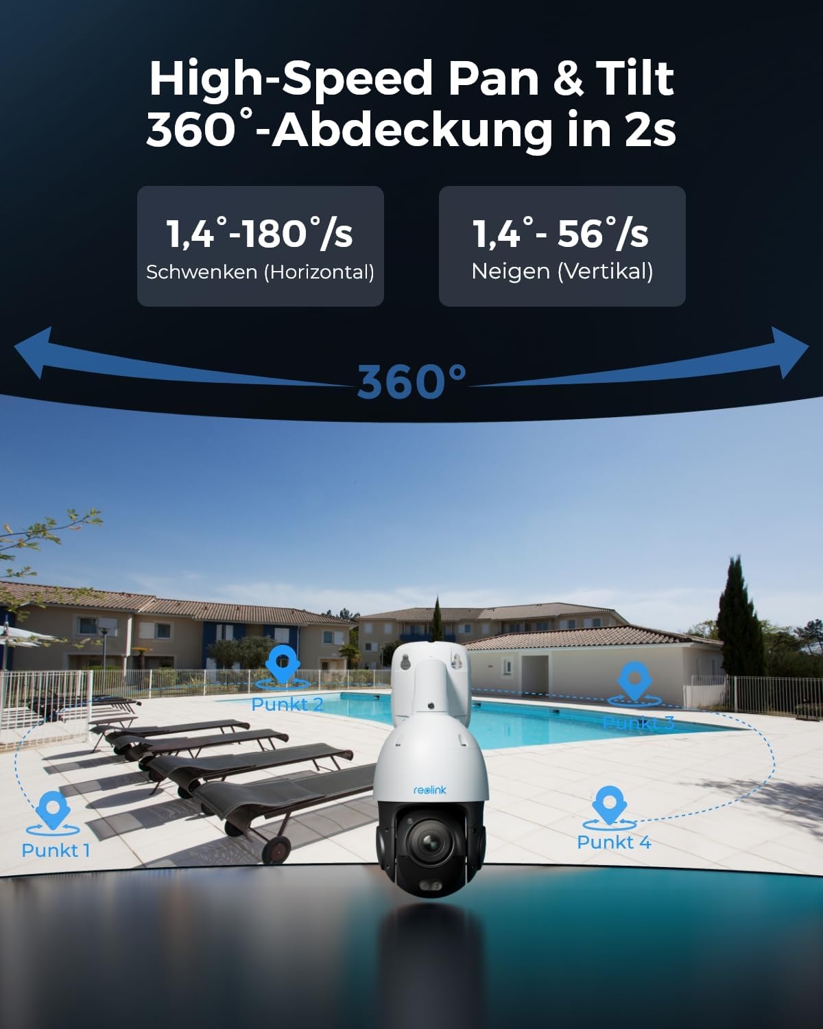 Detalle de Reolink RLC-823S1 8MP PTZ Überwachungskamera