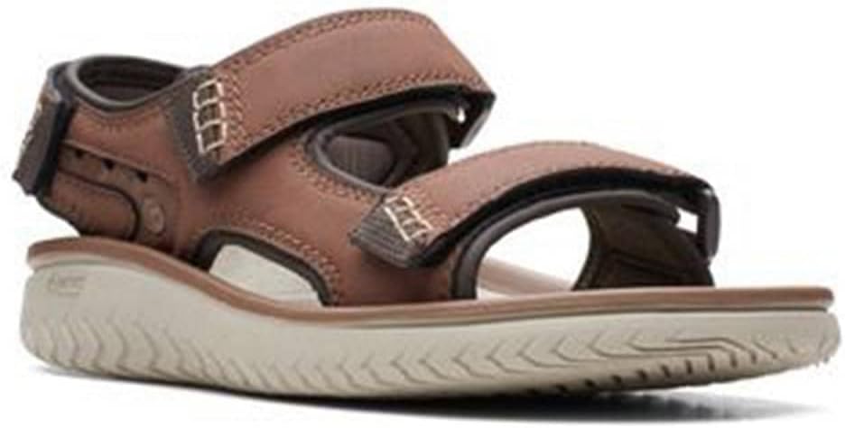Thumbnail 1 de Clarks Homme Wesley Bay Sandale en cuir souple pour un confort au quotidien