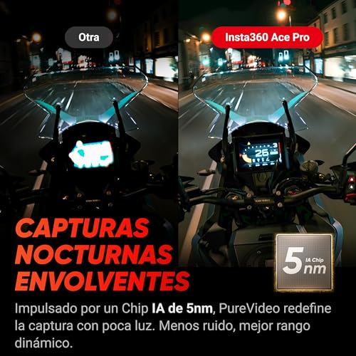 Detalle de Insta360 Ace Pro: cámara de acción con lente Leica y IA de 5 nm