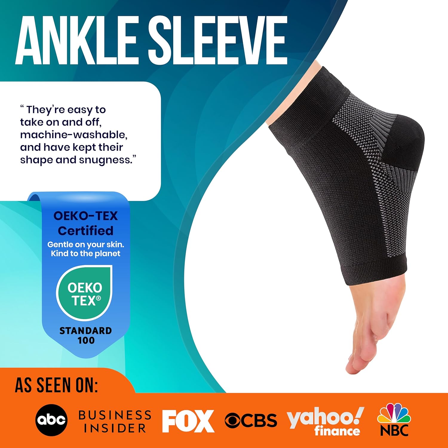Detalle de Compression Socks 20-30mmHg for Plantar Fasciitis & Foot Pain Relief – Ankle Compression Sleeve (Pair)