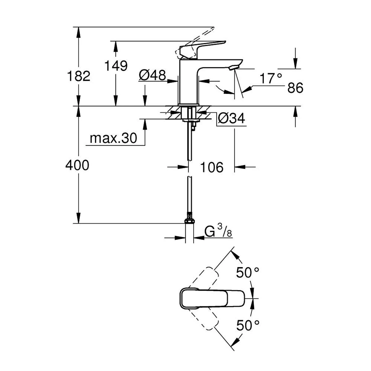 Thumbnail 3 de Grohe Cubeo S monomando 🎧