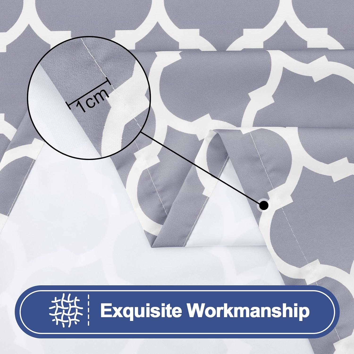 Thumbnail 4 de Smiry 2 Pack Rectangle Table Cloth 6 Foot (30" x 72"), Waterproof Elastic Fitted, Windproof & Washable Polyester