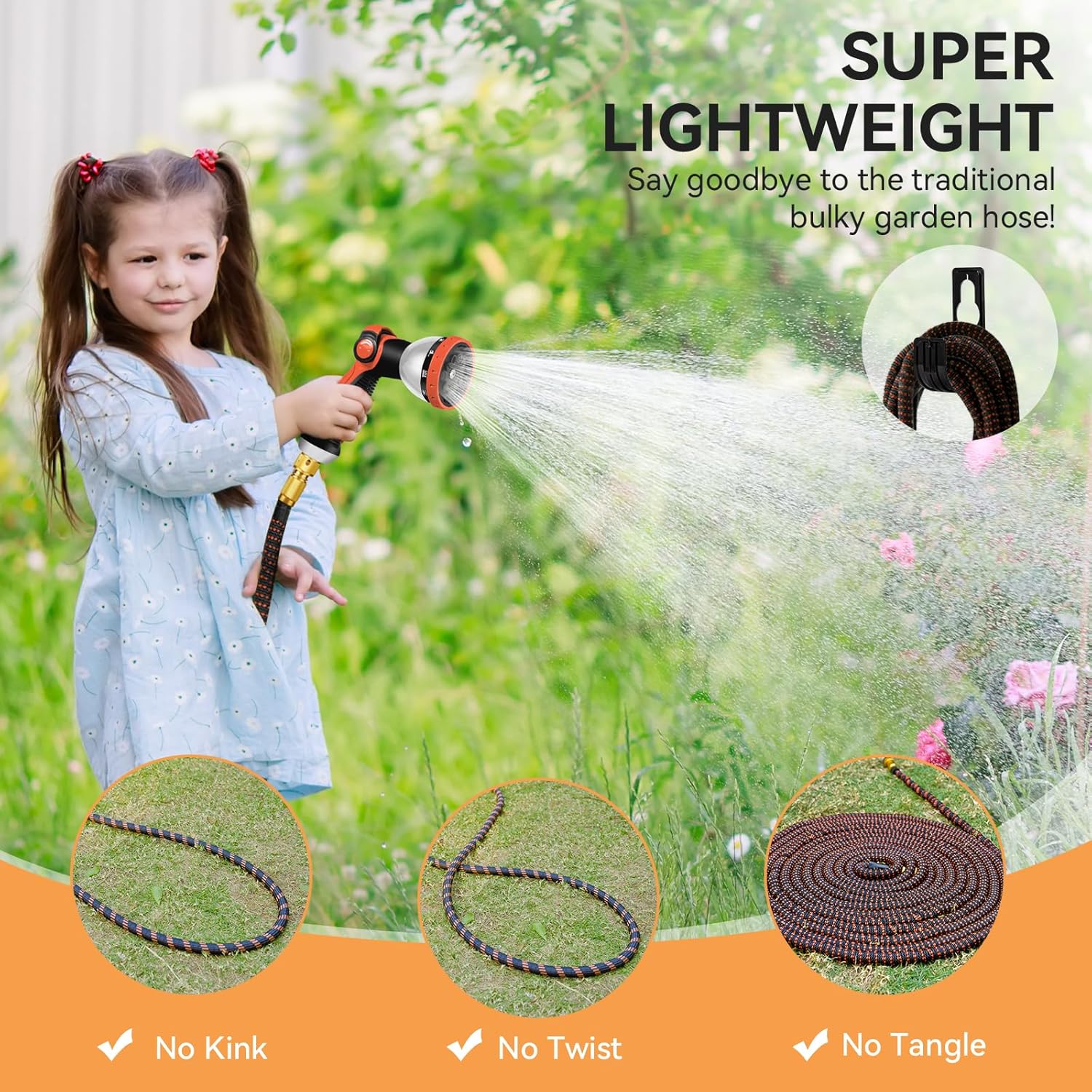 Thumbnail 6 de Yofidra 50FT Expandable Hose Pipe with 10-Function Nozzle and Quick Connectors
