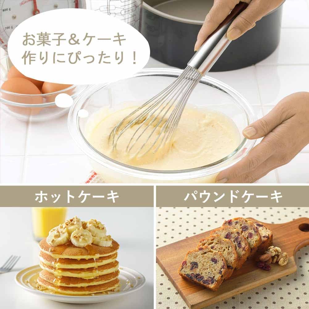 Detalle 2 de 下村企販 27539 泡立て器 25.5cm、線材24本・ステンレス製・食洗機対応