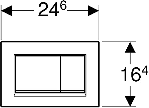 Detalle de Geberit Sigma30 115.883.16.1: Pulsante doppio scarico, nero opaco