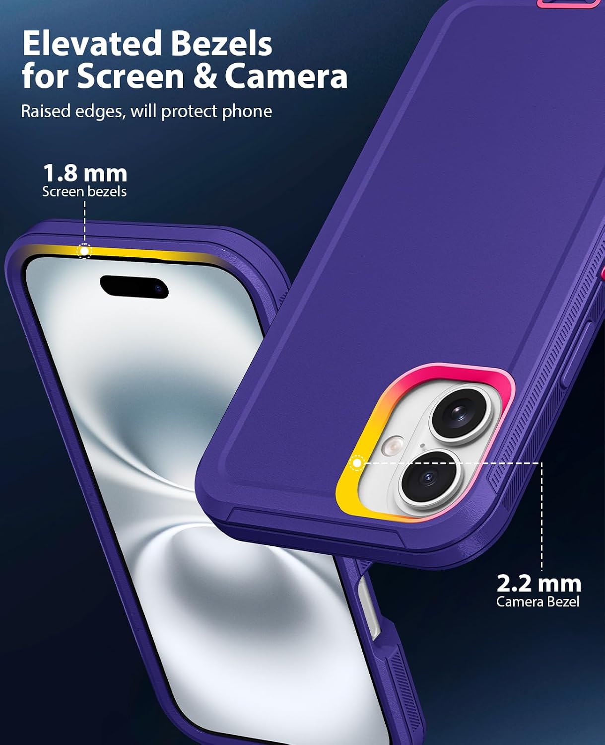 Detalle de Jelanry Phone Case for iPhone 16 Plus
