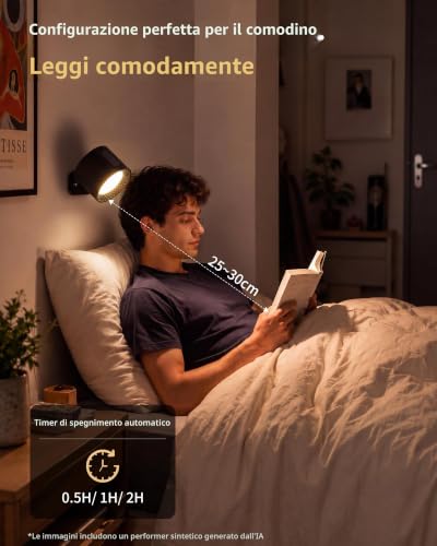 Thumbnail 6 de LuminexDesigns Set 2 applique LED RGB senza fili con telecomando, 240 lumen