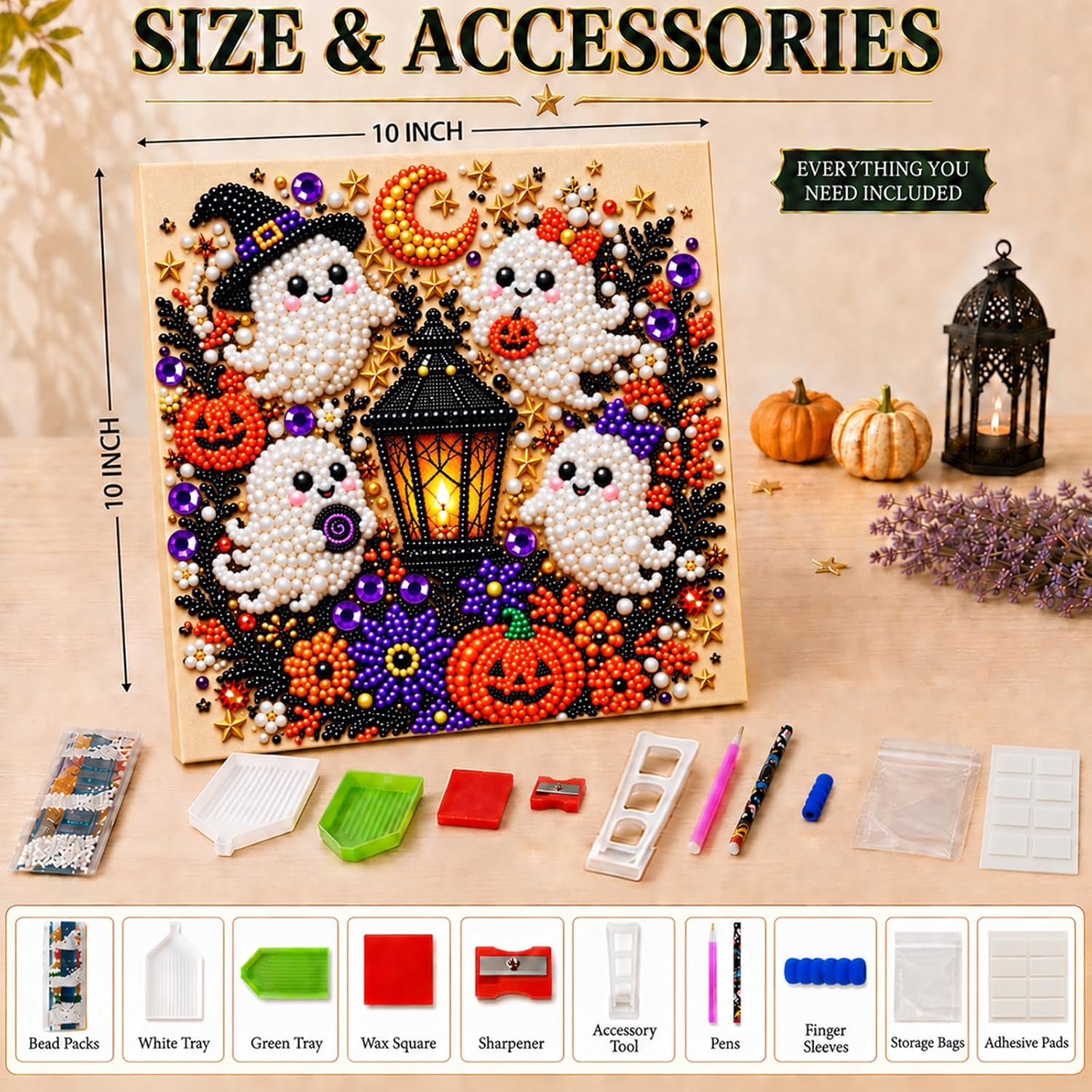 Thumbnail 3 de Diamond and Pearl Art Kit, 10 x 10 in