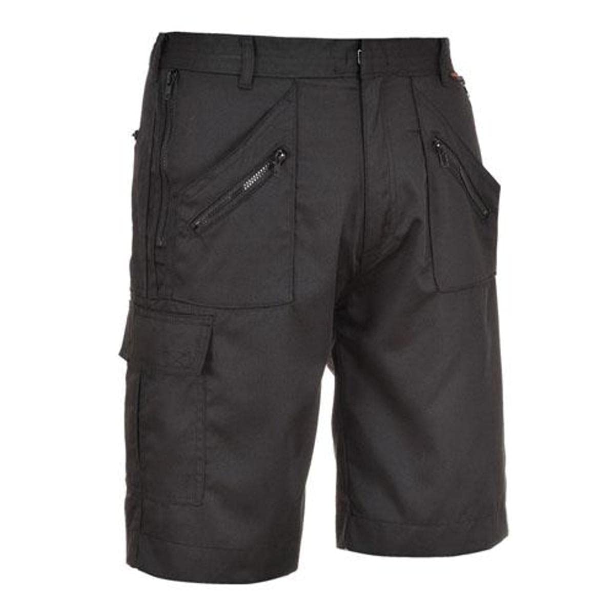 Detalle 2 de Portwest S889 pantaloncini da lavoro elastici di sicurezza neri, taglia XS