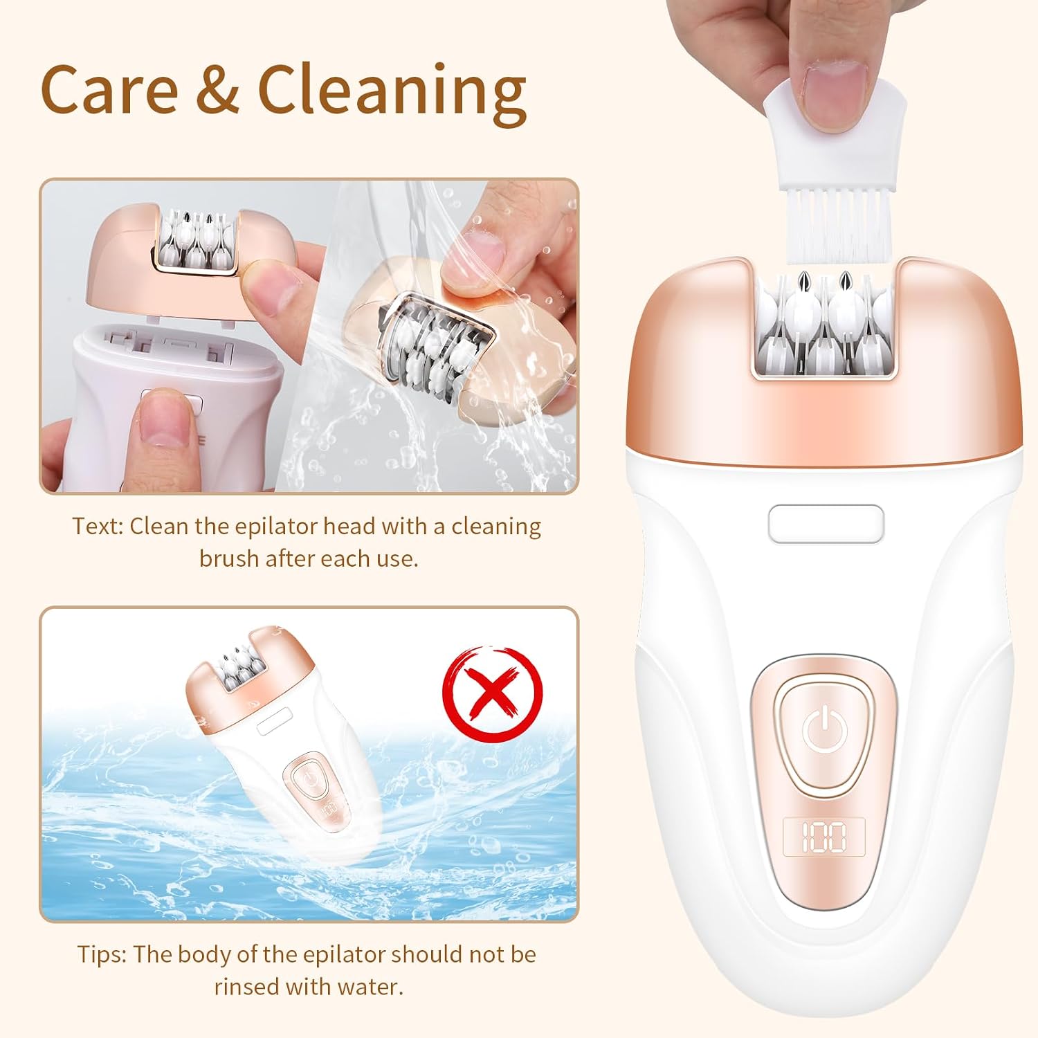 Thumbnail 6 de Epilaor for Women Cordless & Rechargeable 3-in-1: Shaver, Epilator and Foot Care in One