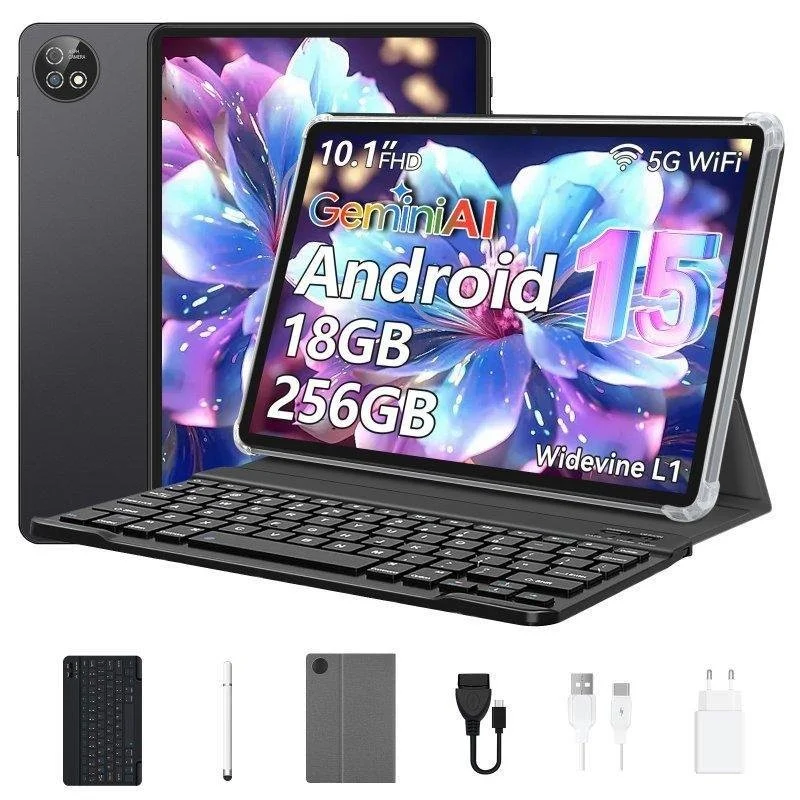Detalle de Vanwin T30 WiFi 10,1" con teclado y funda: potencia y movilidad para productividad y ocio