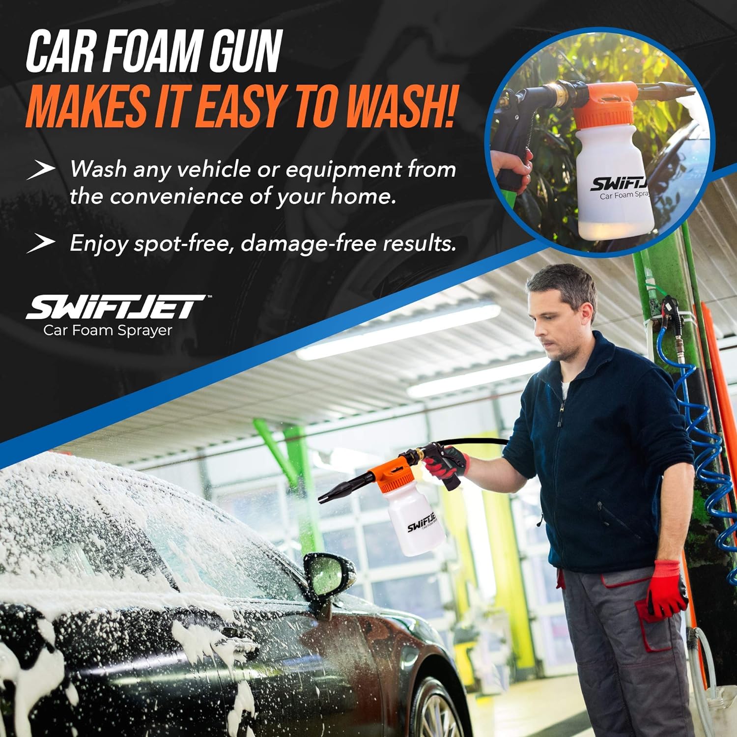 Detalle de SwiftJet Foam Gun with Mitt 1L