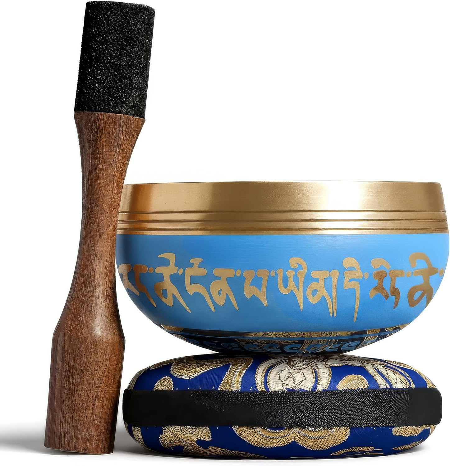 Thumbnail 1 de Bol Chantant Tibétain Silent Mind « anti-stress » fait main (Himalaya) – avec maillet et coussin