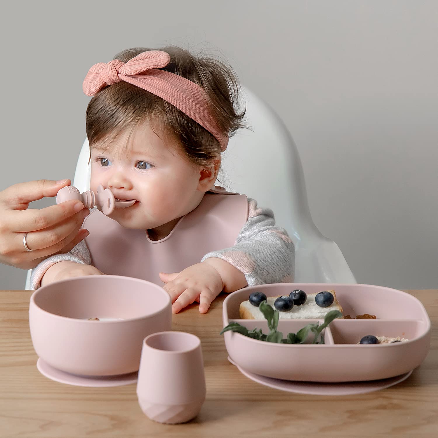 Detalle de SAMiGO Silicone Baby Spoons Self Feeding 6+ Months – 3-Pack