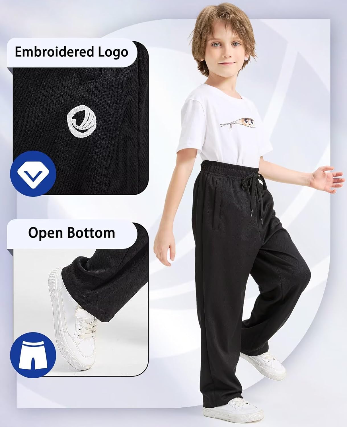 Thumbnail 5 de OCYMA Boys Sweatpants 5-Pack Mesh Joggers