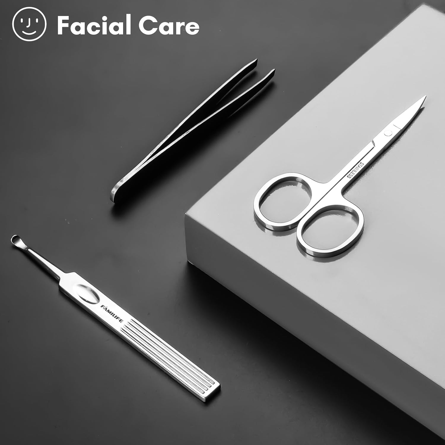 Thumbnail 5 de FAMILIFE Manicure Set (11-in-1) Stainless Steel Nail Kit with Travel Case