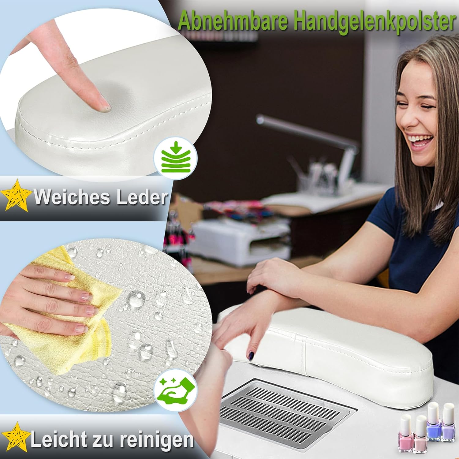 Thumbnail 5 de YRHome table de manucure pliable 98 x 44 x 77